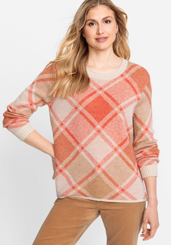 Long on sale plaid sweater