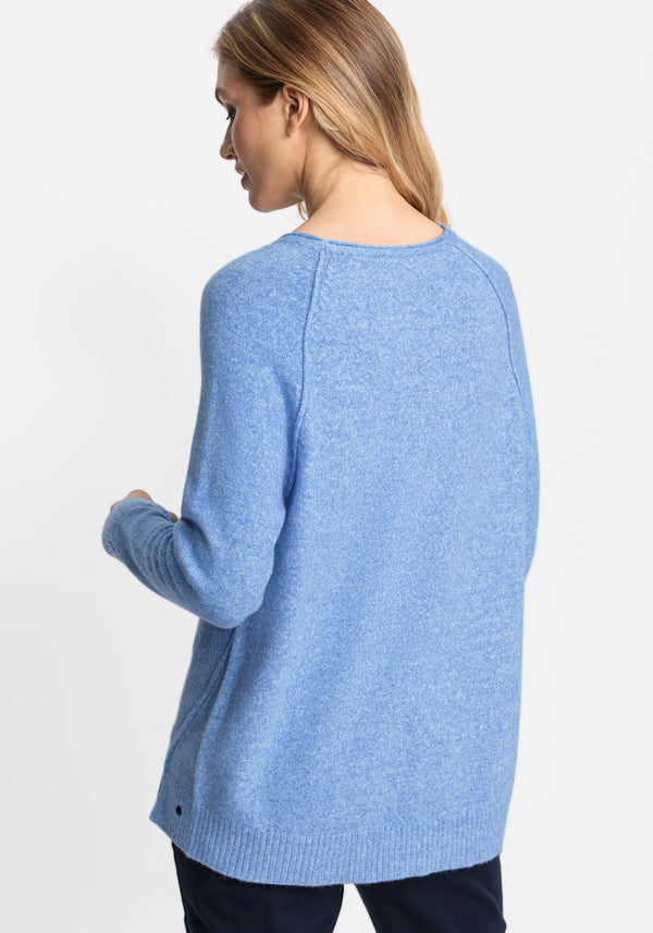 Long Sleeve Boat Neck Sweater - Olsen Fashion Canada