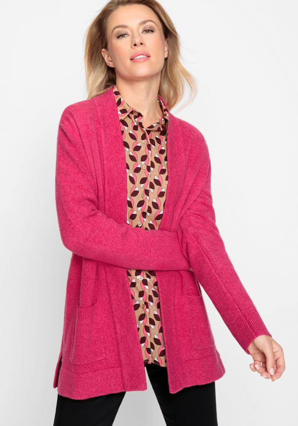 Yep, it's all about the statement sleeves this season. Get cozy in the  Shannon Pink Oversized Cardigan. This cable knit cardigan features an open  fron #shoptobi
