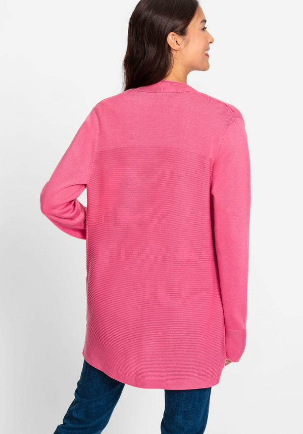 J.JILL Sweater Long Sleeve Pullover Linen Rayon Blend Pink L B13-5