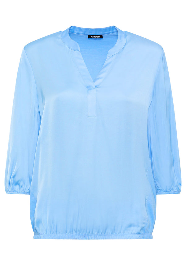 Mixed Media Tunic Blouse - Olsen Fashion Canada