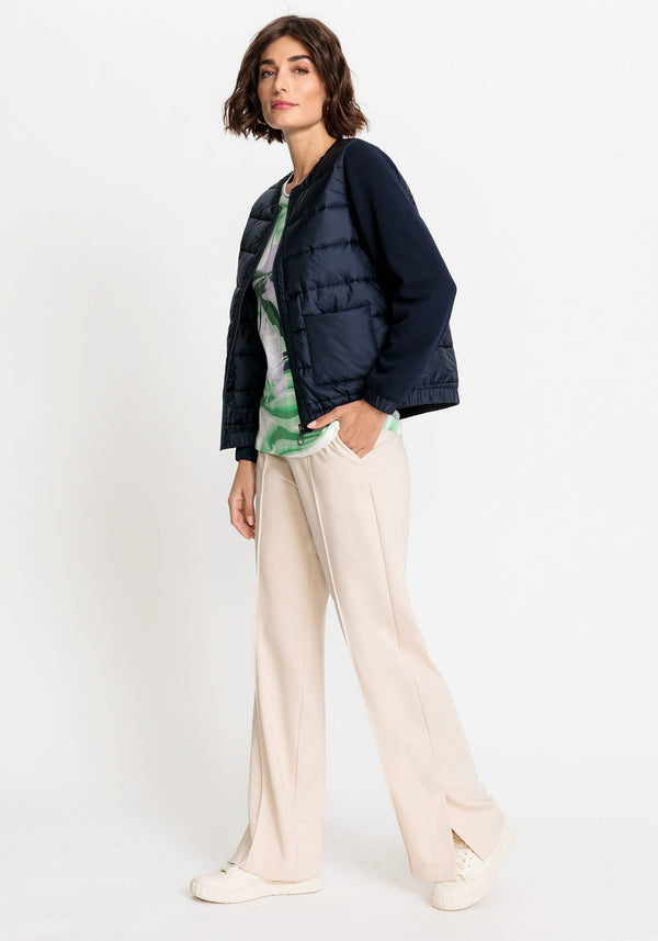 Anna Fit Wide Leg Jersey Knit Cargo Trouser - Olsen Fashion Canada