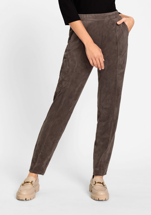 Lisa Fit Straight Leg Pull-On Jersey Knit Pant - Olsen Fashion Canada