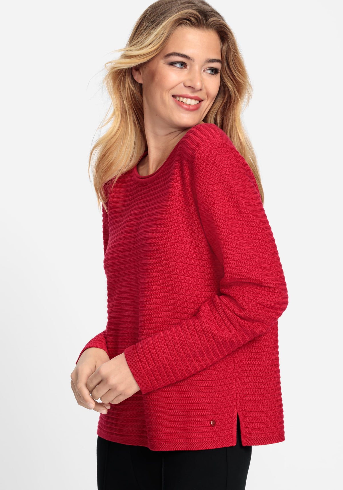 Sequin Rib Knit Pulllover