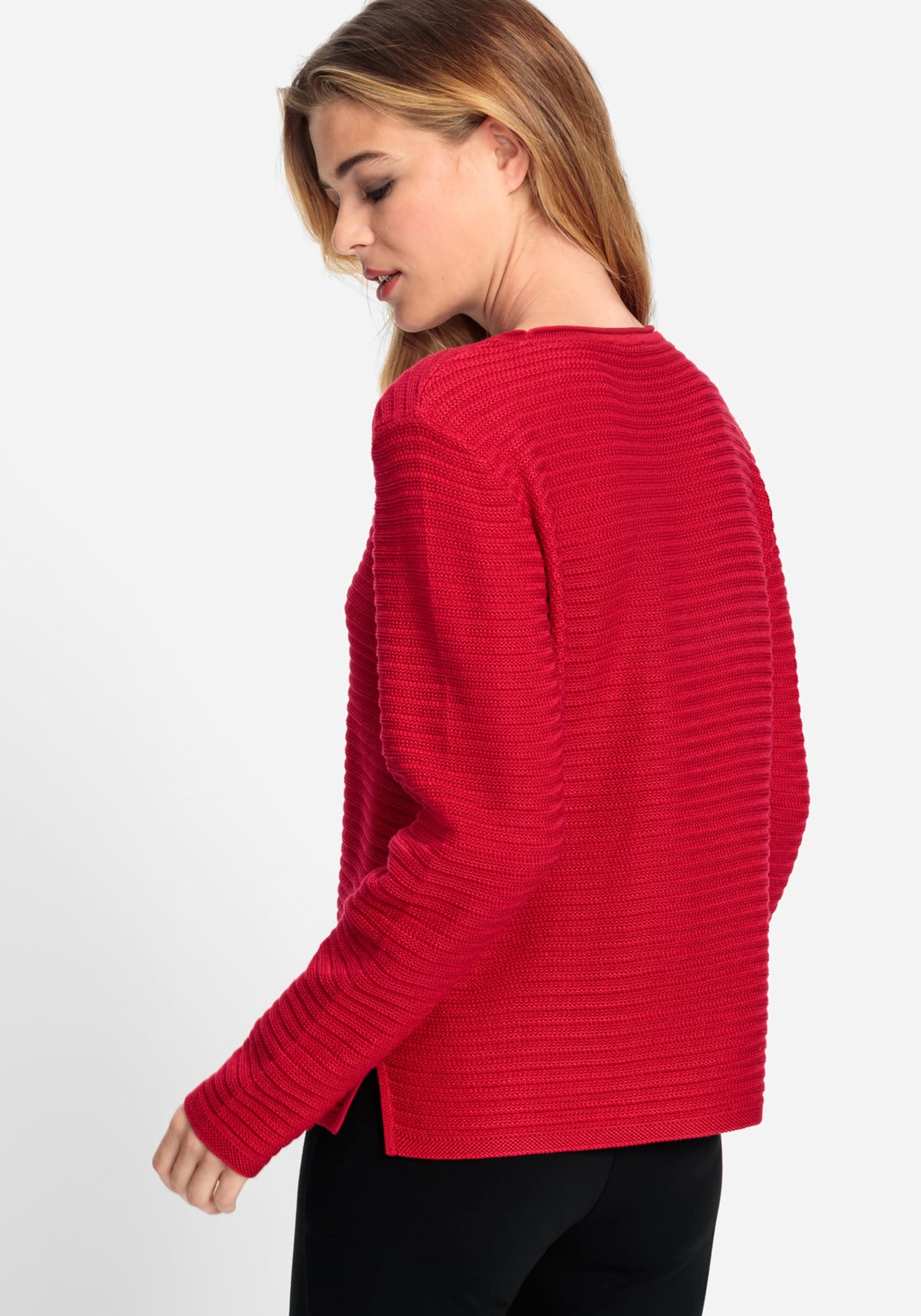 Sequin Rib Knit Pulllover