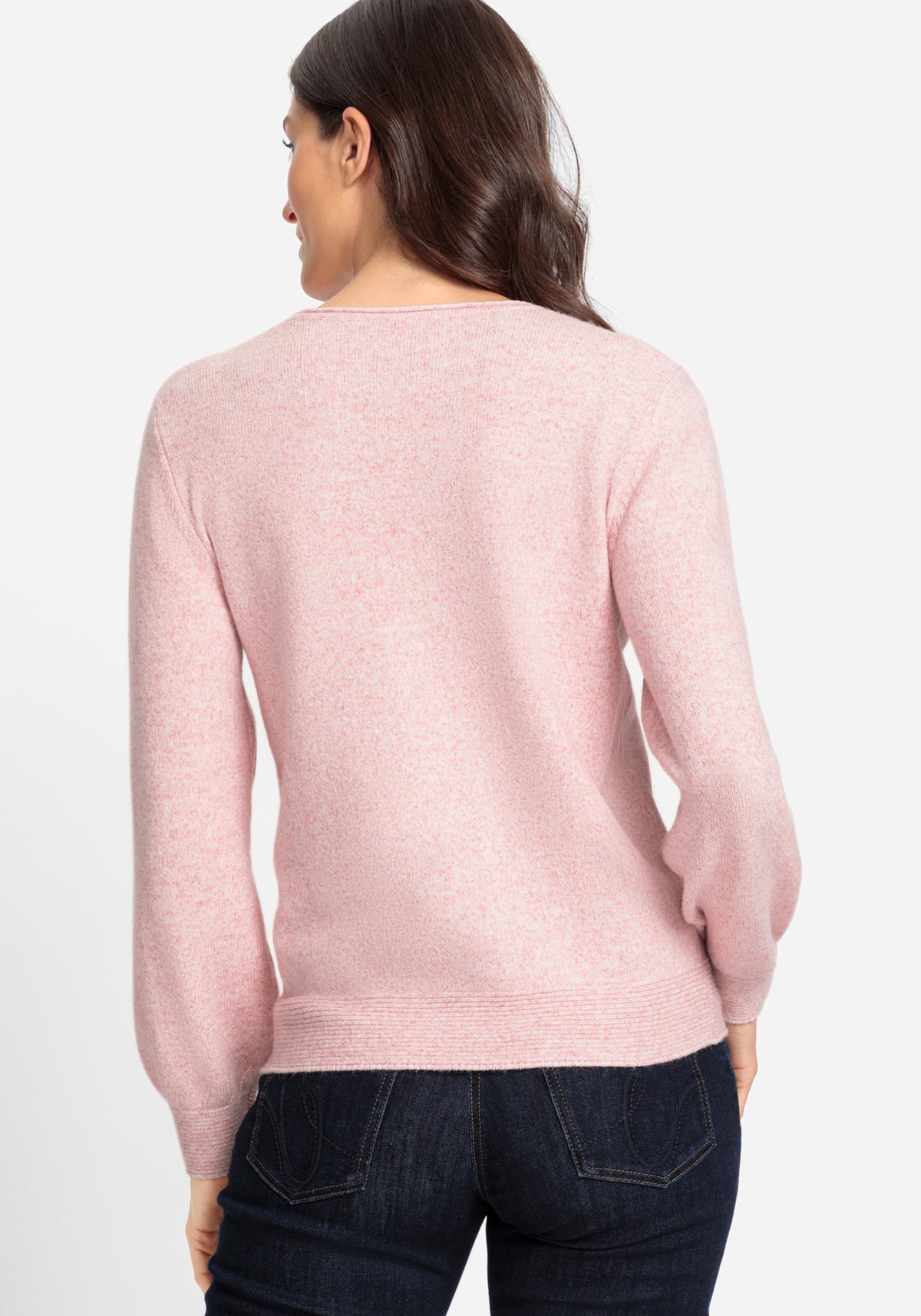 Mélange Yarn Pullover Sweater