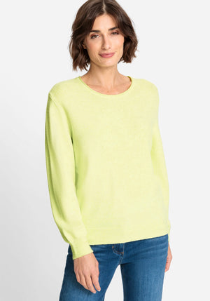 Long Sleeve Round Neck Pullover - Olsen Fashion Canada