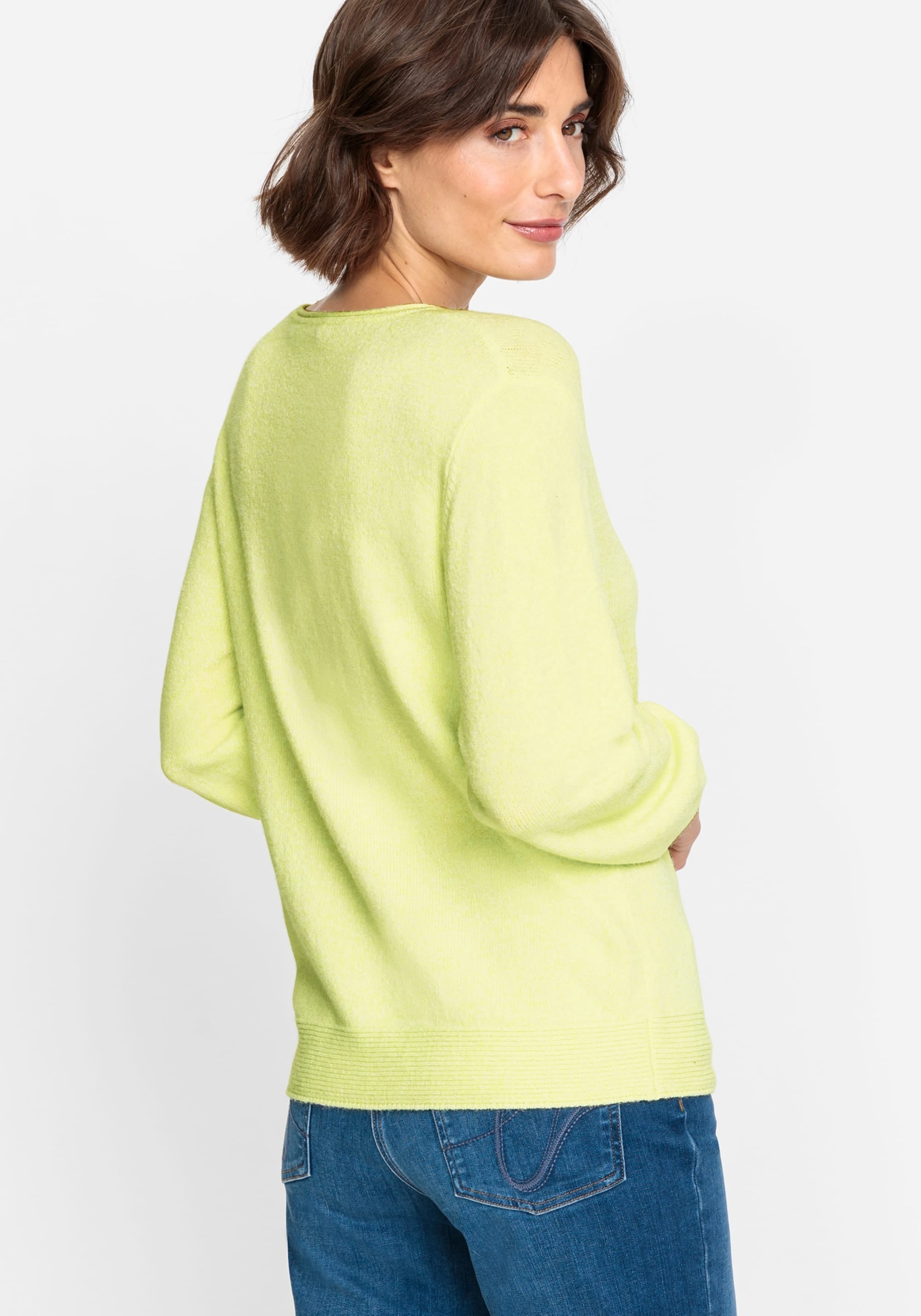 Long Sleeve Round Neck Pullover - Olsen Fashion Canada