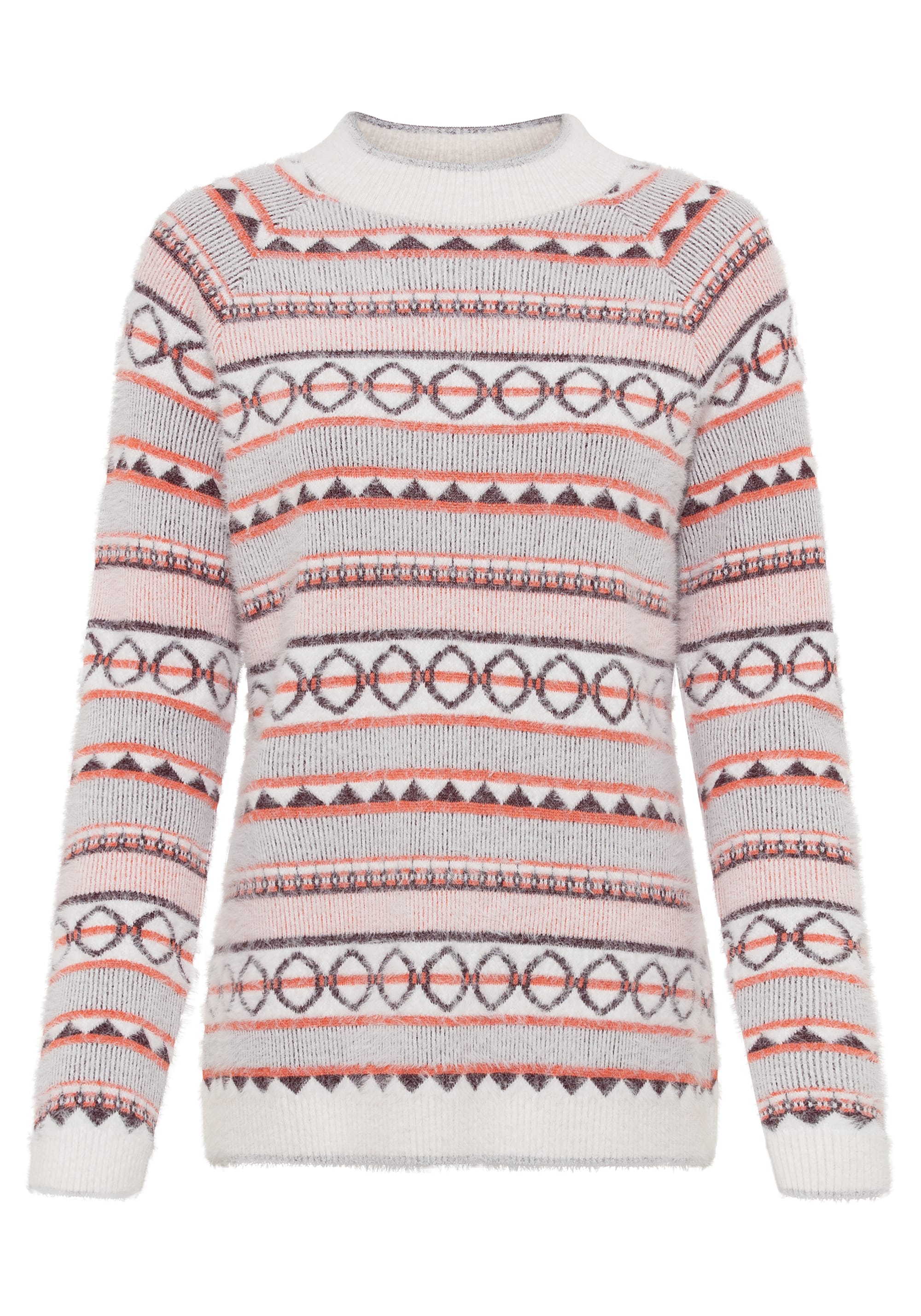 Lucky Brand Women's Long Sleeve Cold Shoulder Stripe Pullover Sweater
