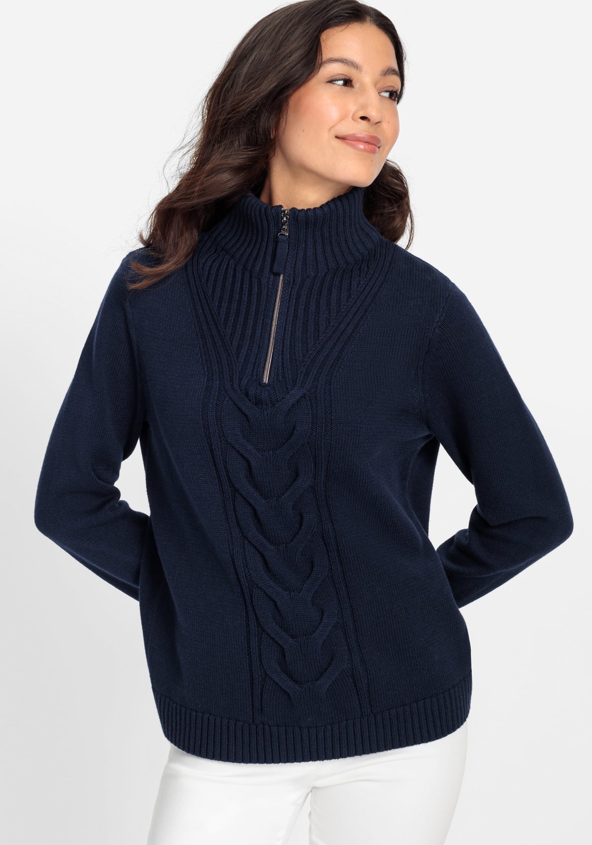 1/4 Zip Cable Sweater