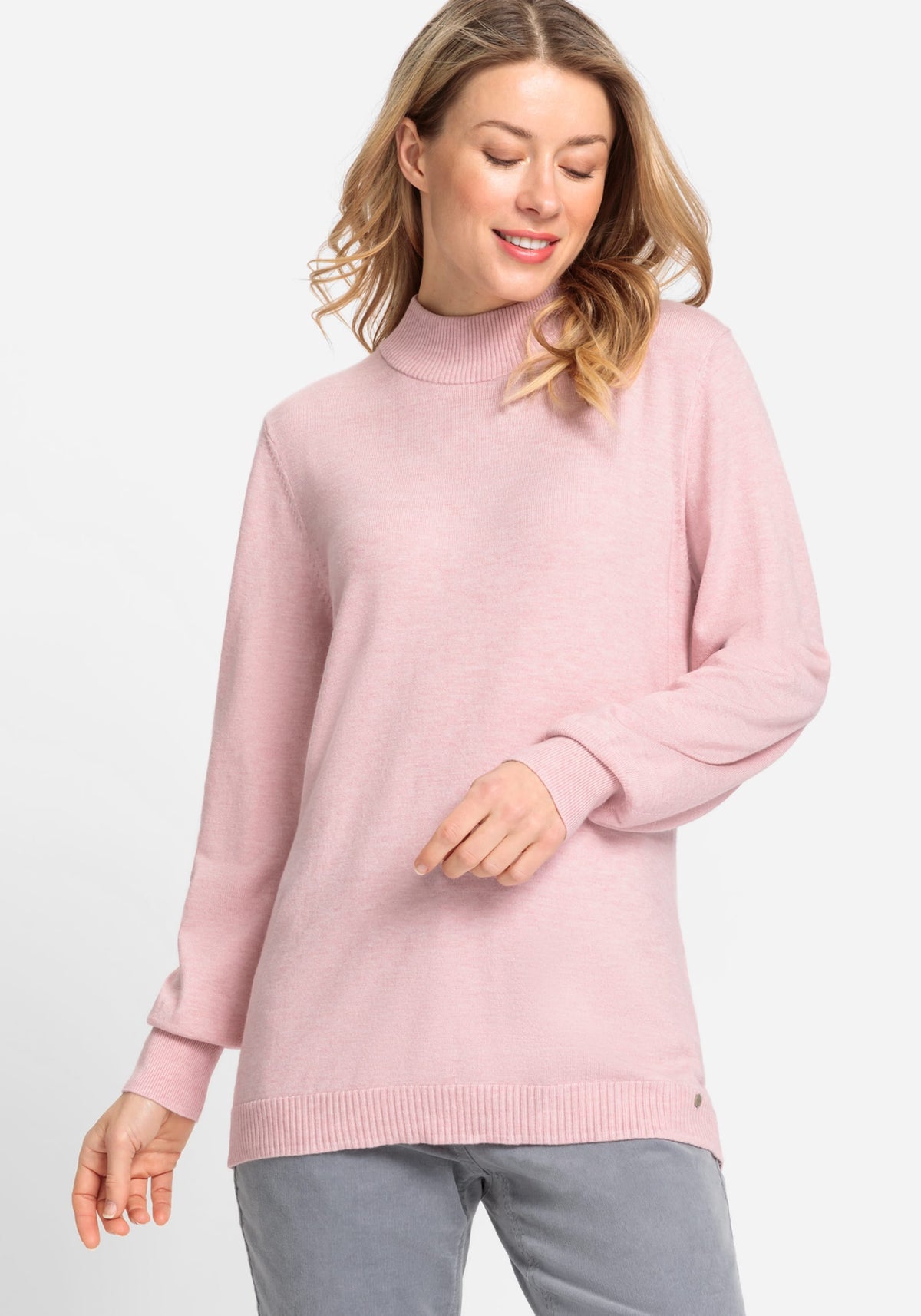 Long Sleeve Mock Neck Pullover