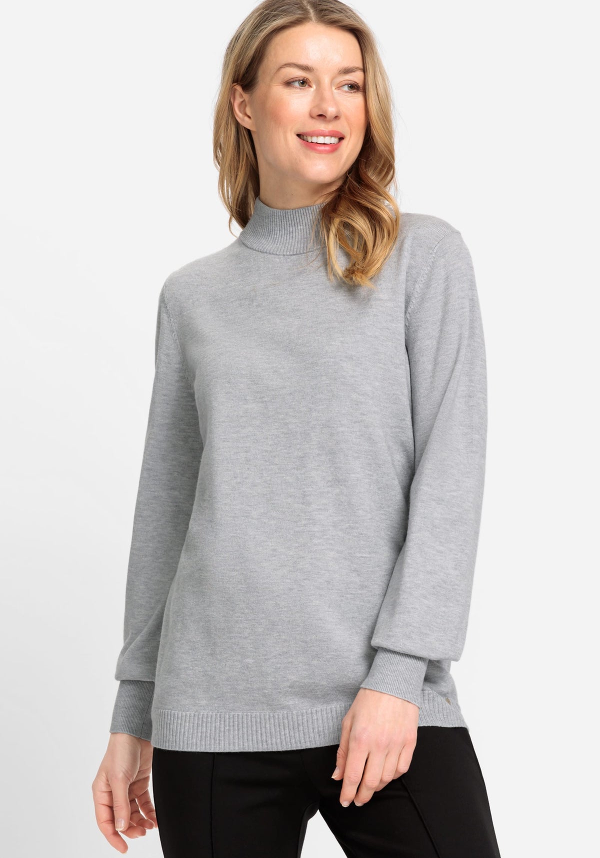 Long Sleeve Mock Neck Pullover