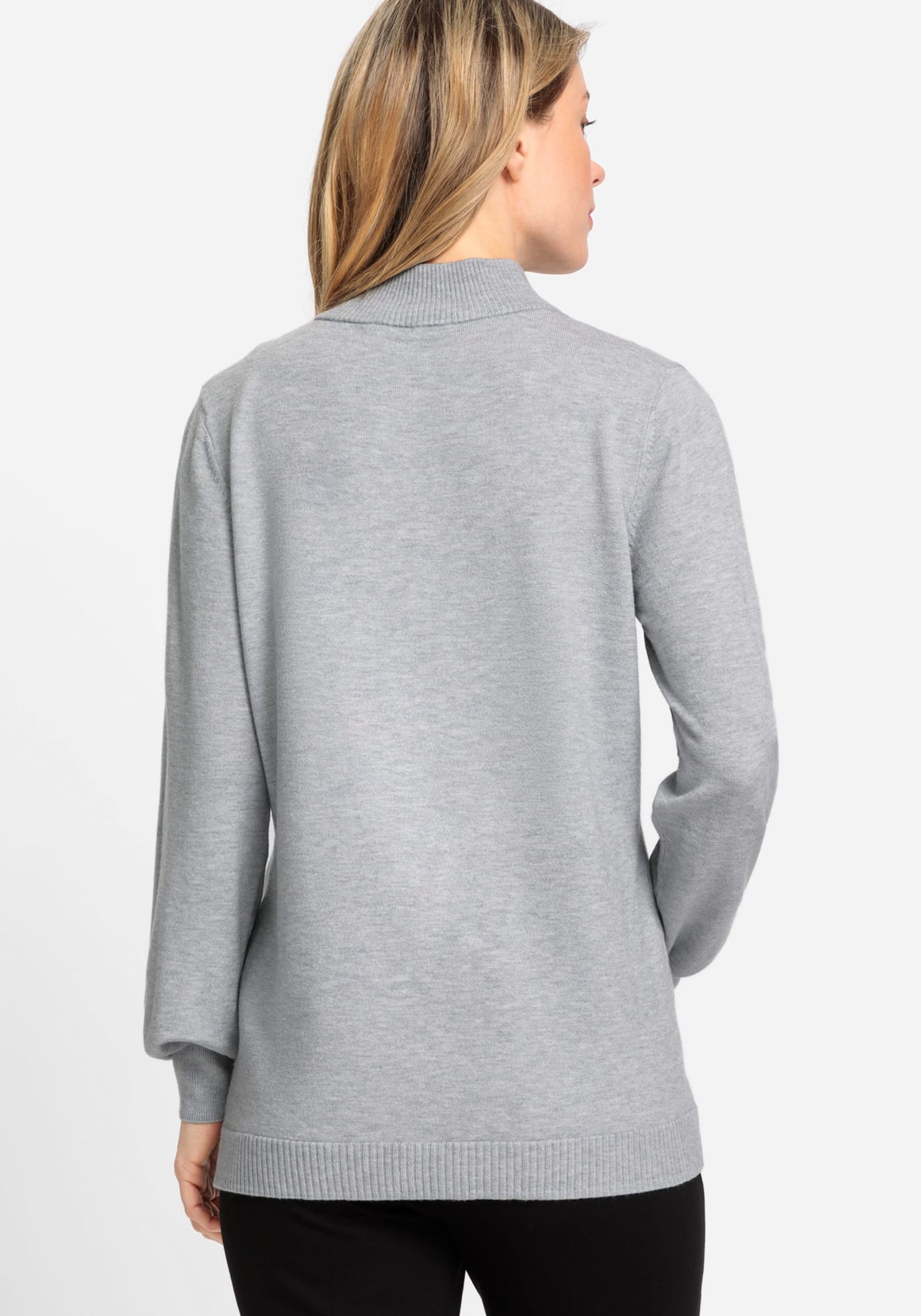 Long Sleeve Mock Neck Pullover