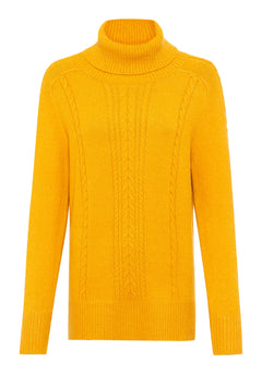 Long Sleeve Cable Knit Turtleneck - Olsen Fashion Canada