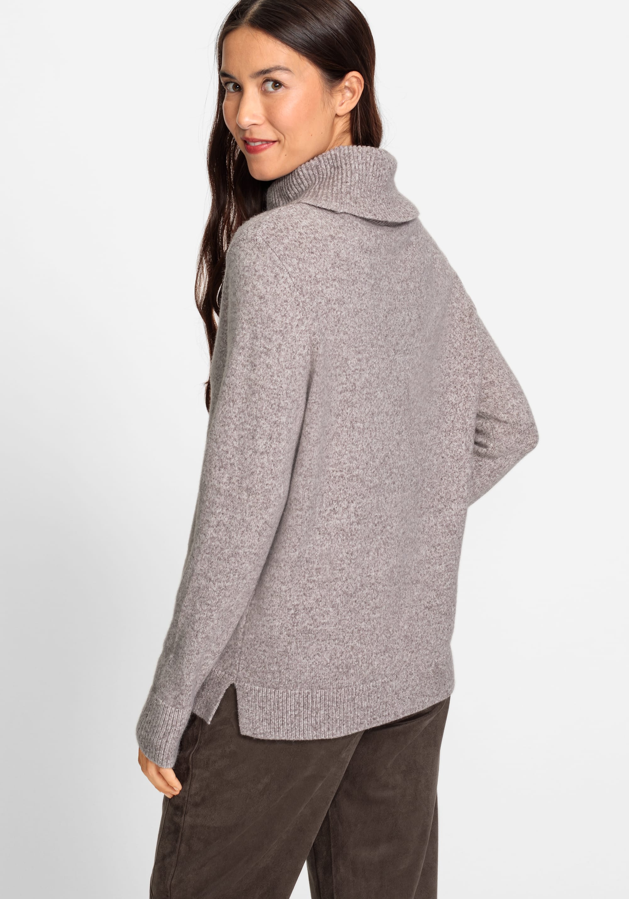 Long Sleeve Mock Neck Sweater - Olsen Fashion Canada