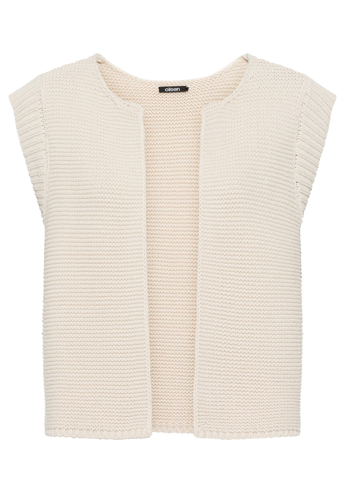 Gilet pull-over croisé en coton mélangé