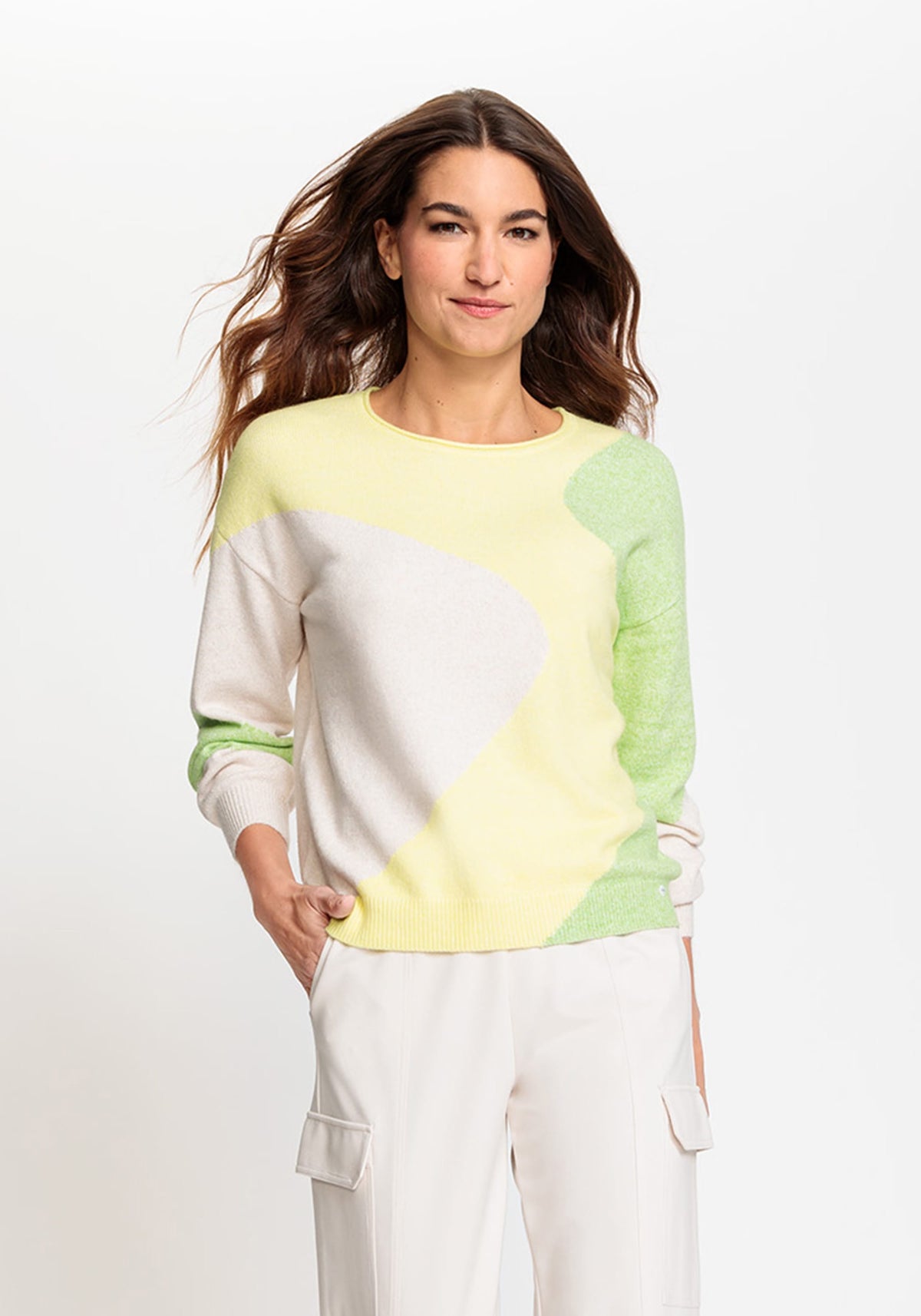 Long Sleeve Graphic Knit Pullover