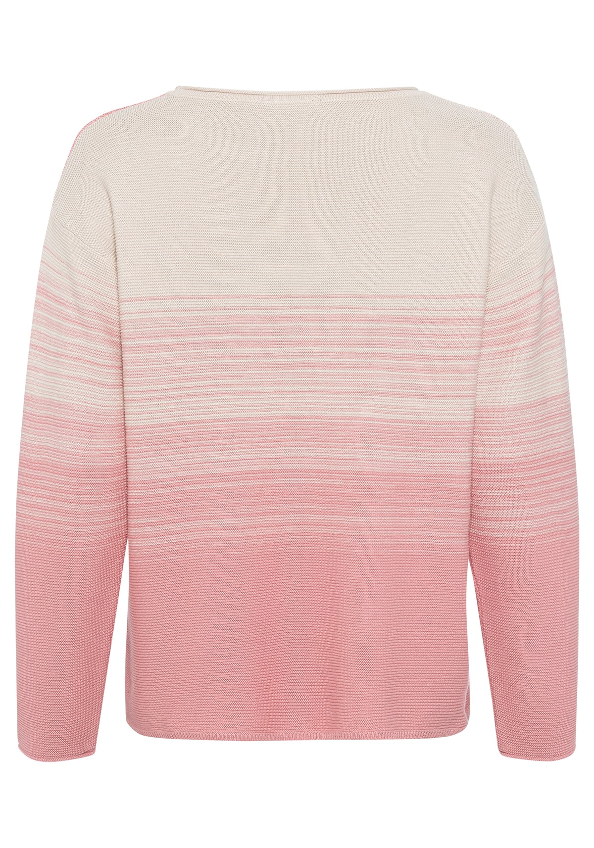 Cotton Blend Ribbed Knit Sweater