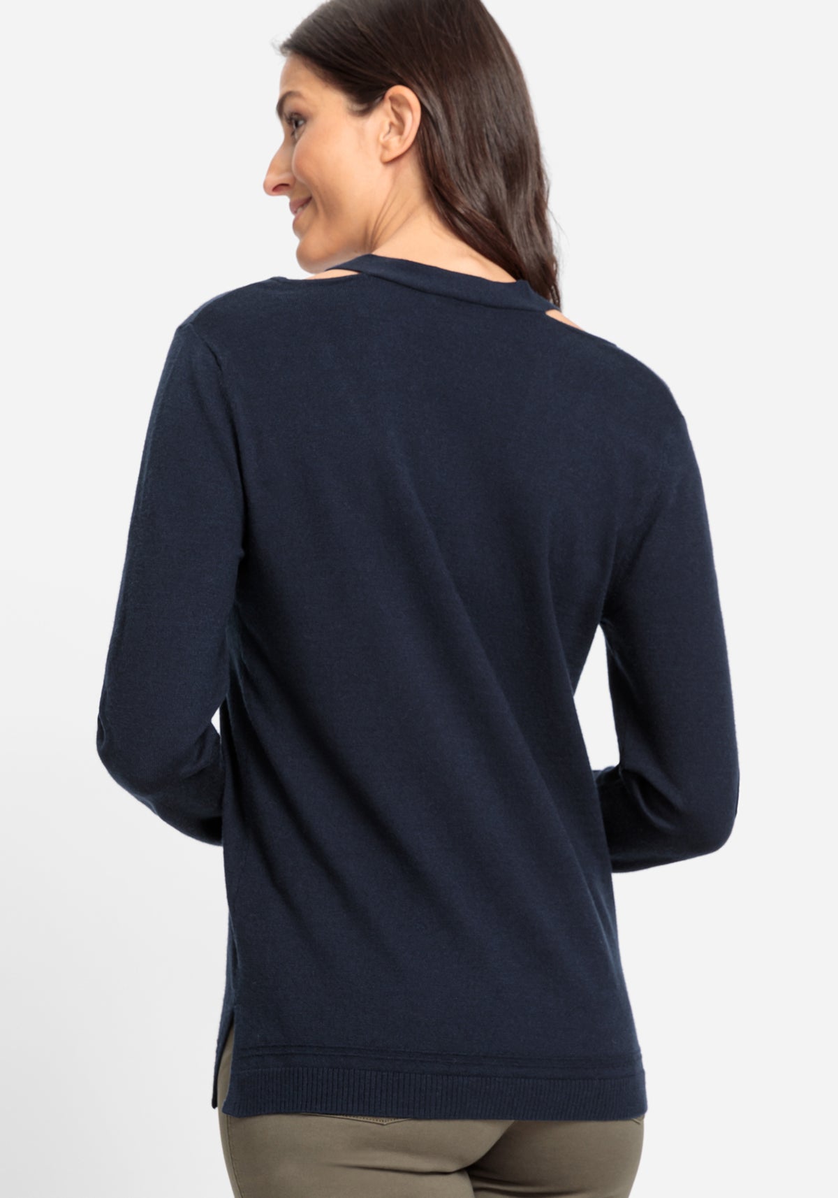 Cut Out Neckline Pullover