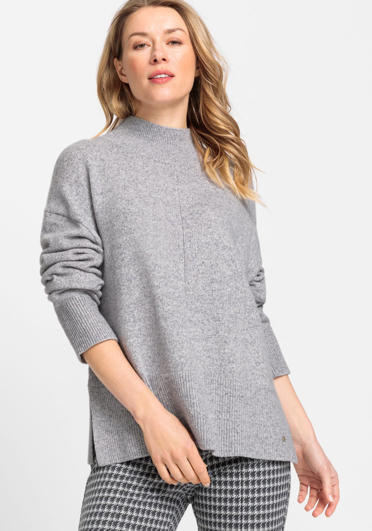 Long Sleeve Mock Neck Pullover