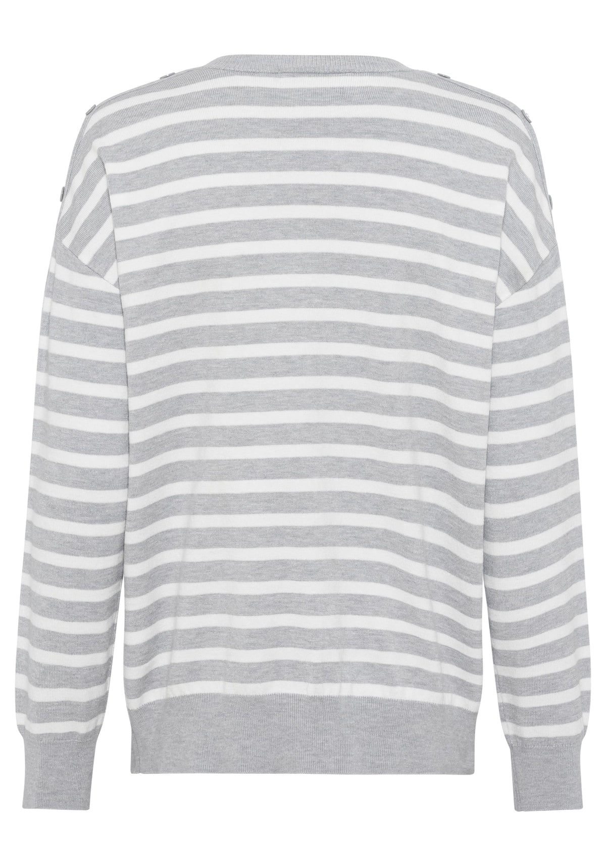 Long Sleeve Striped V-Neck Pullover