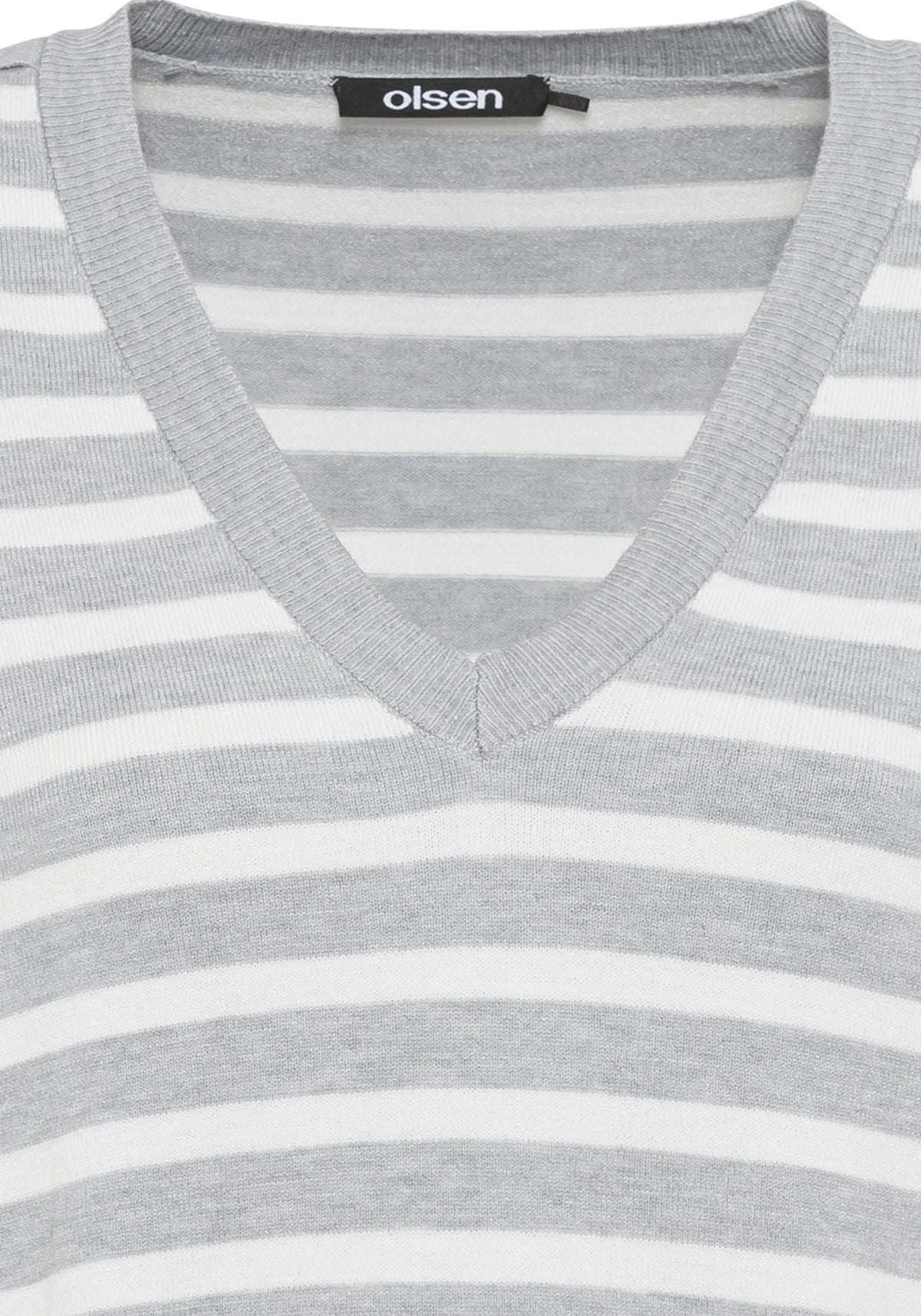 Long Sleeve Striped V-Neck Pullover