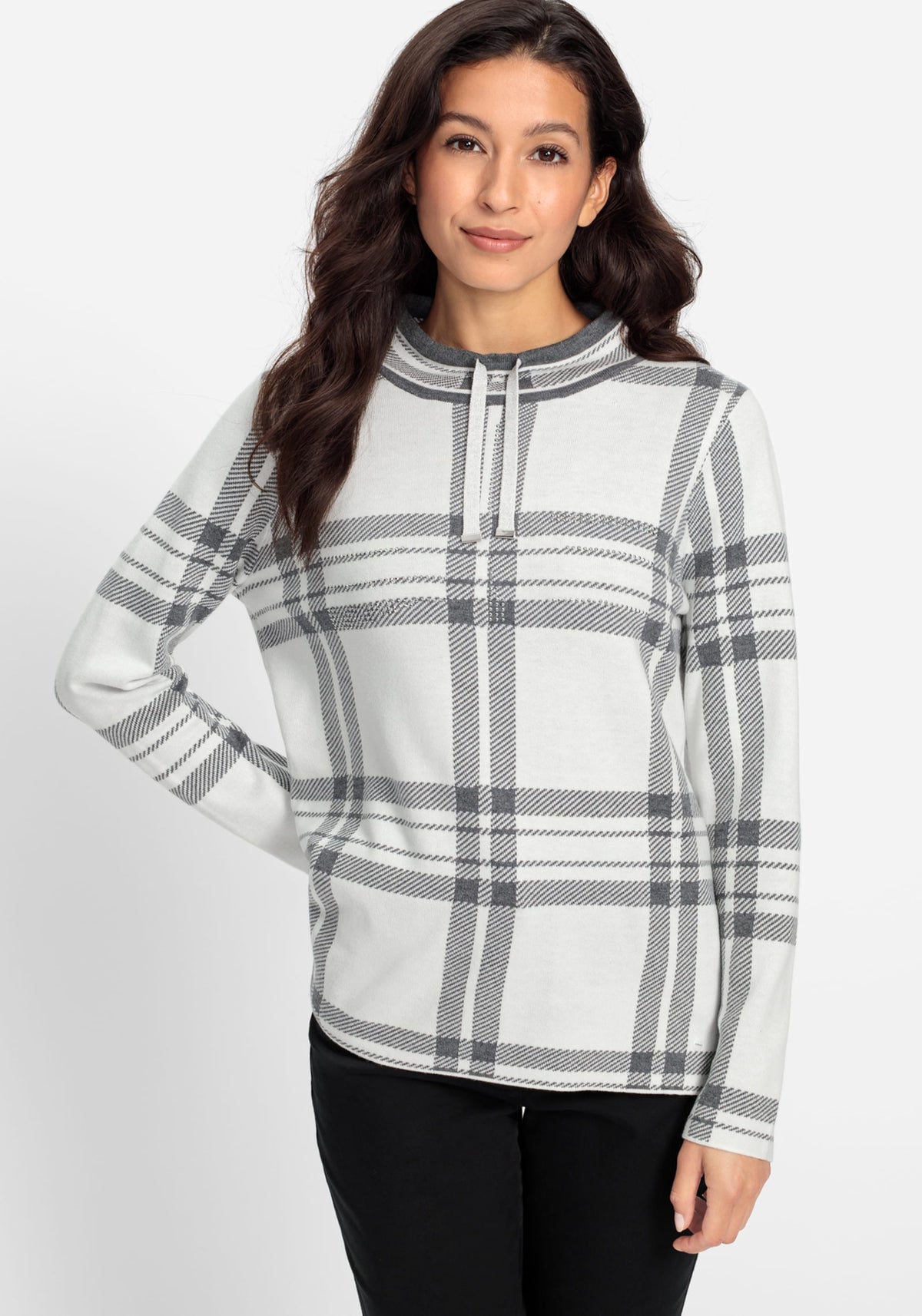 Long Sleeve Plaid Pullover