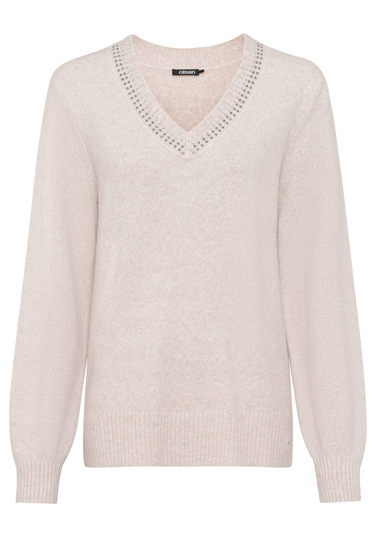 Embellished V-Neck Pullover