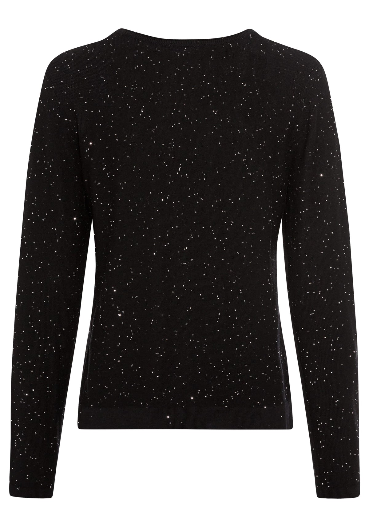 Allover Sparkle V-Neck Pullover