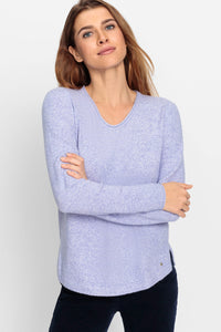 Pull en maille mélangée