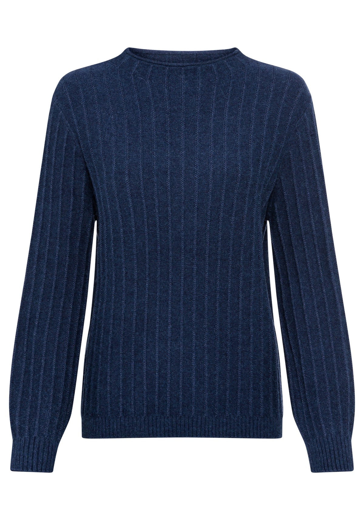 Solid Boat Neck Rib Knit Sweater