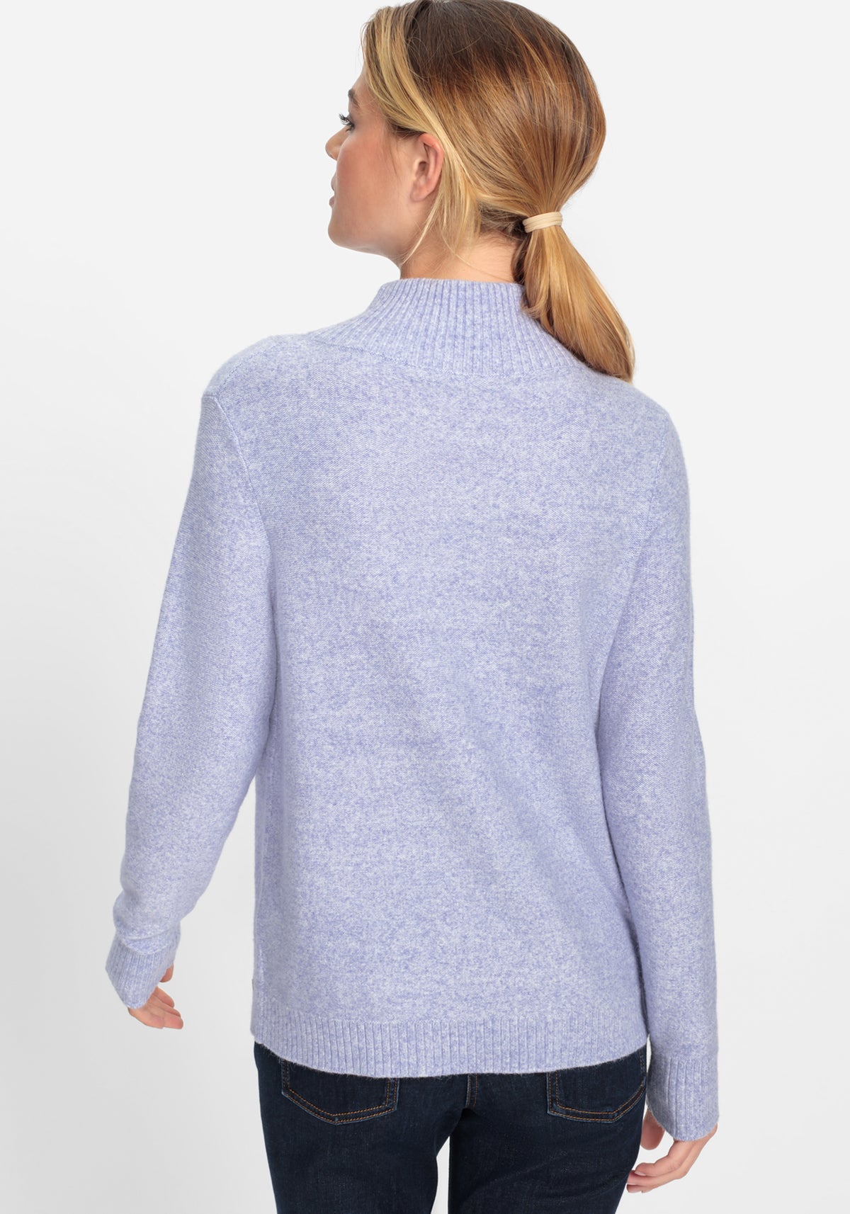 1/4 Zip Mock Neck Sweater