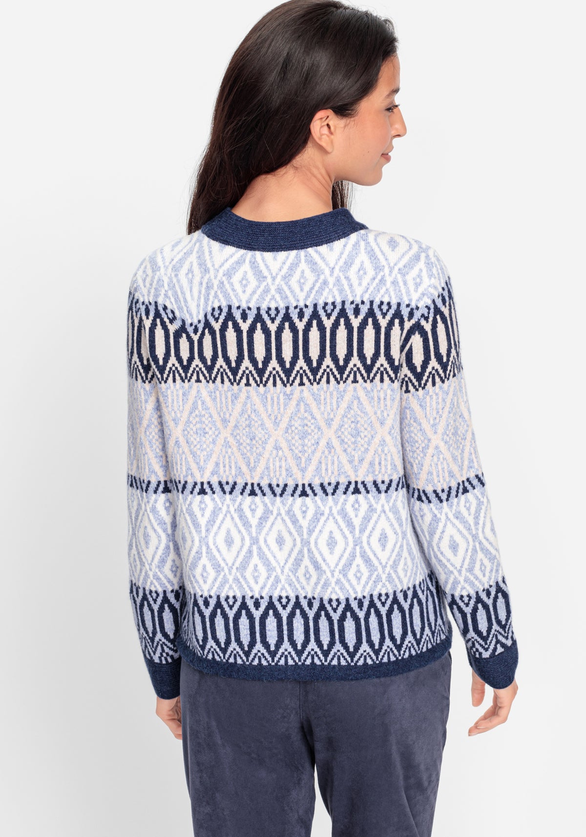 Cardigan en jacquard nordique