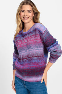 Multi-Colour Boat Neck Sweater