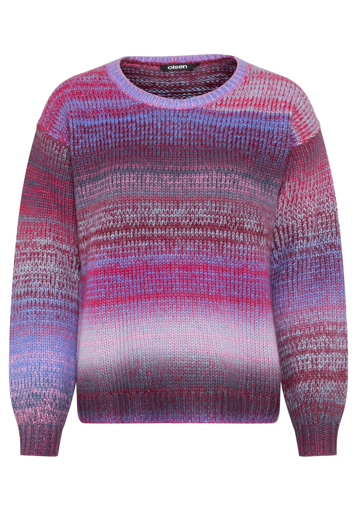 Multi-Colour Boat Neck Sweater