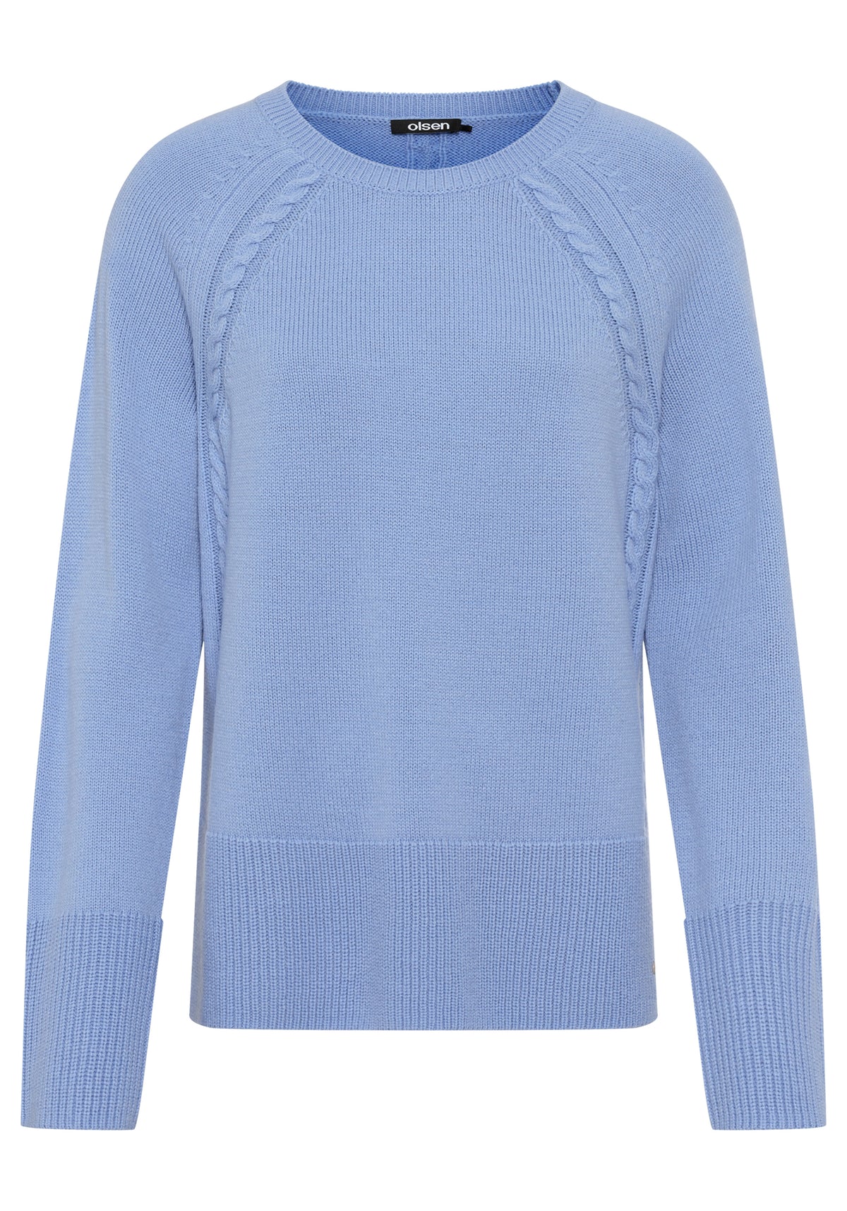 Merino Wool Blend Cable Pullover