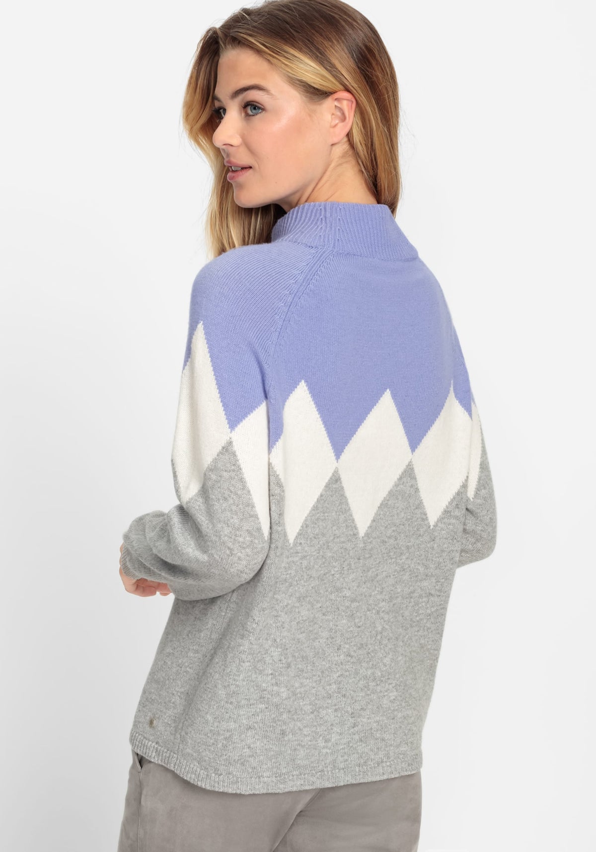 Argyle Mockneck Sweater