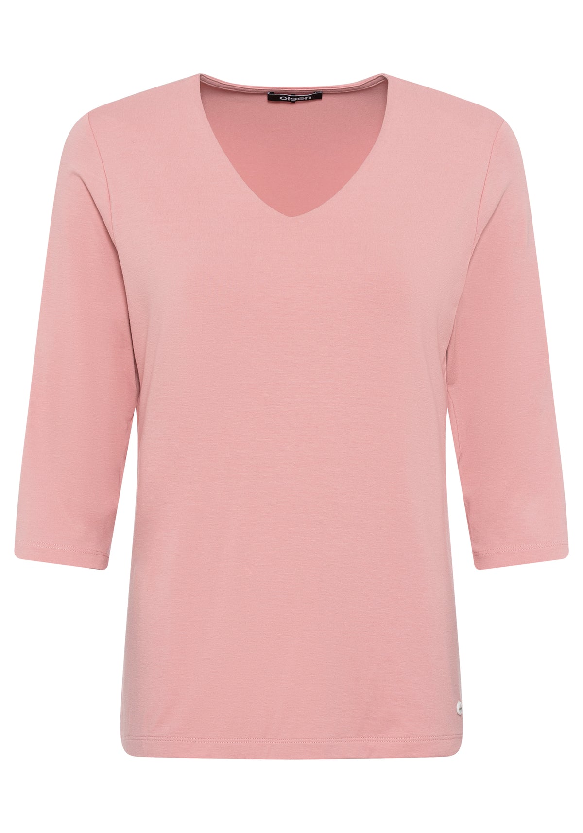 Viscose Blend V-Neck T-Shirt