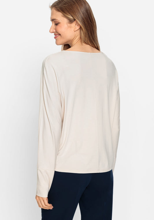 Long Sleeve Mixed Media T-Shirt