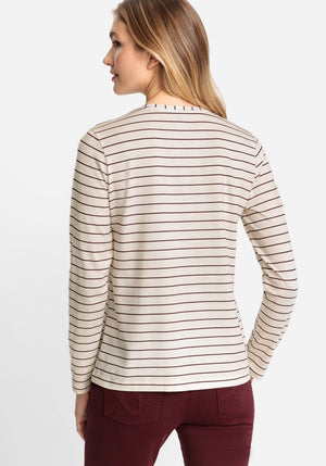 Alfani Petite Striped Shirttail T-Shirt Navy Bold Stripe PL –  Twentyonemillions