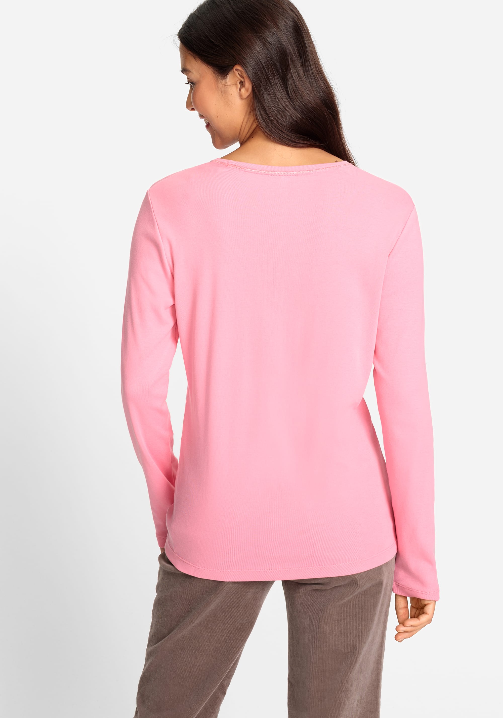 100% Cotton Long Sleeve Stripe & Placement Print Jersey Top - Olsen Fashion  Canada