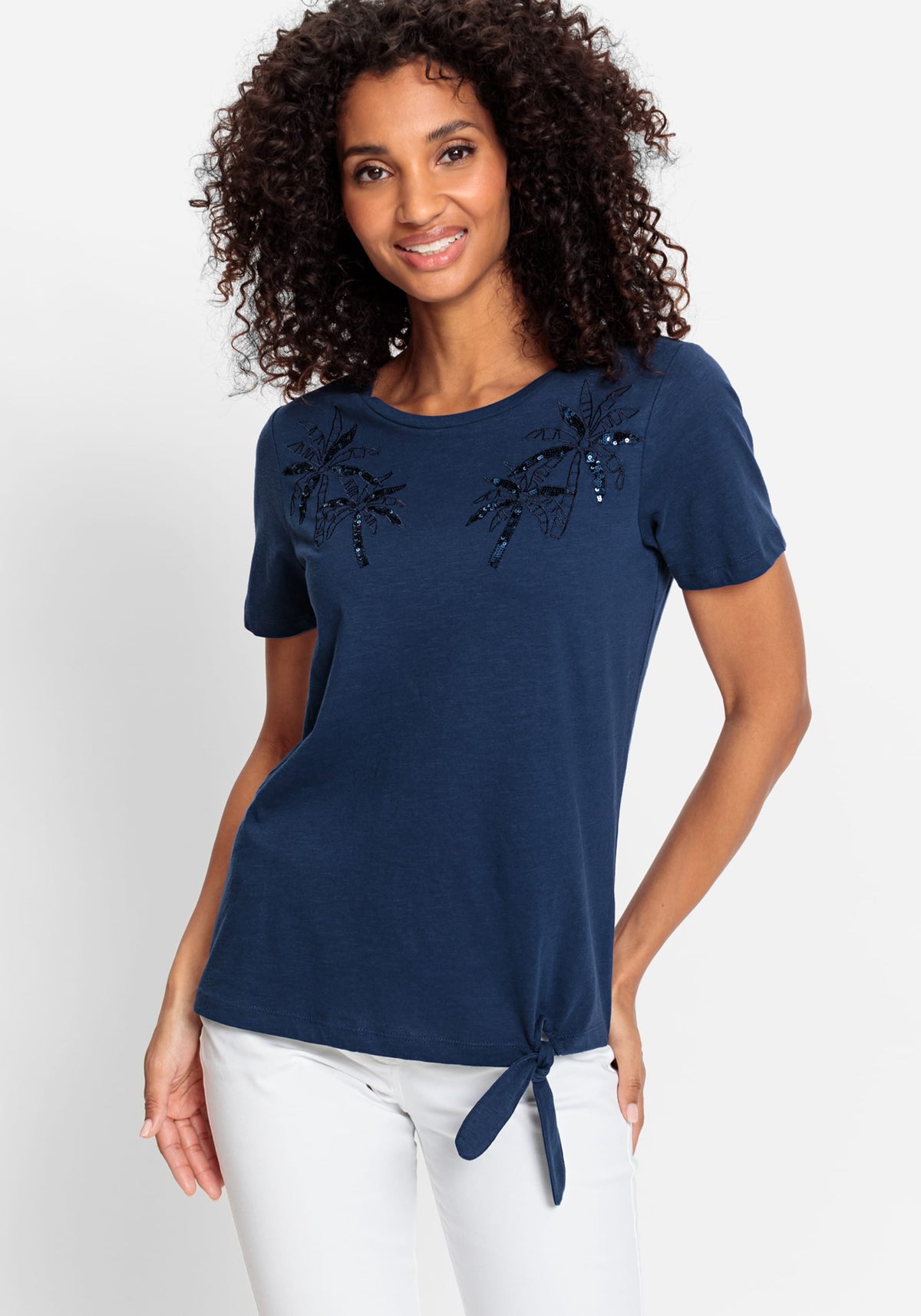 100% Organic Cotton Sequin Embellished Tee