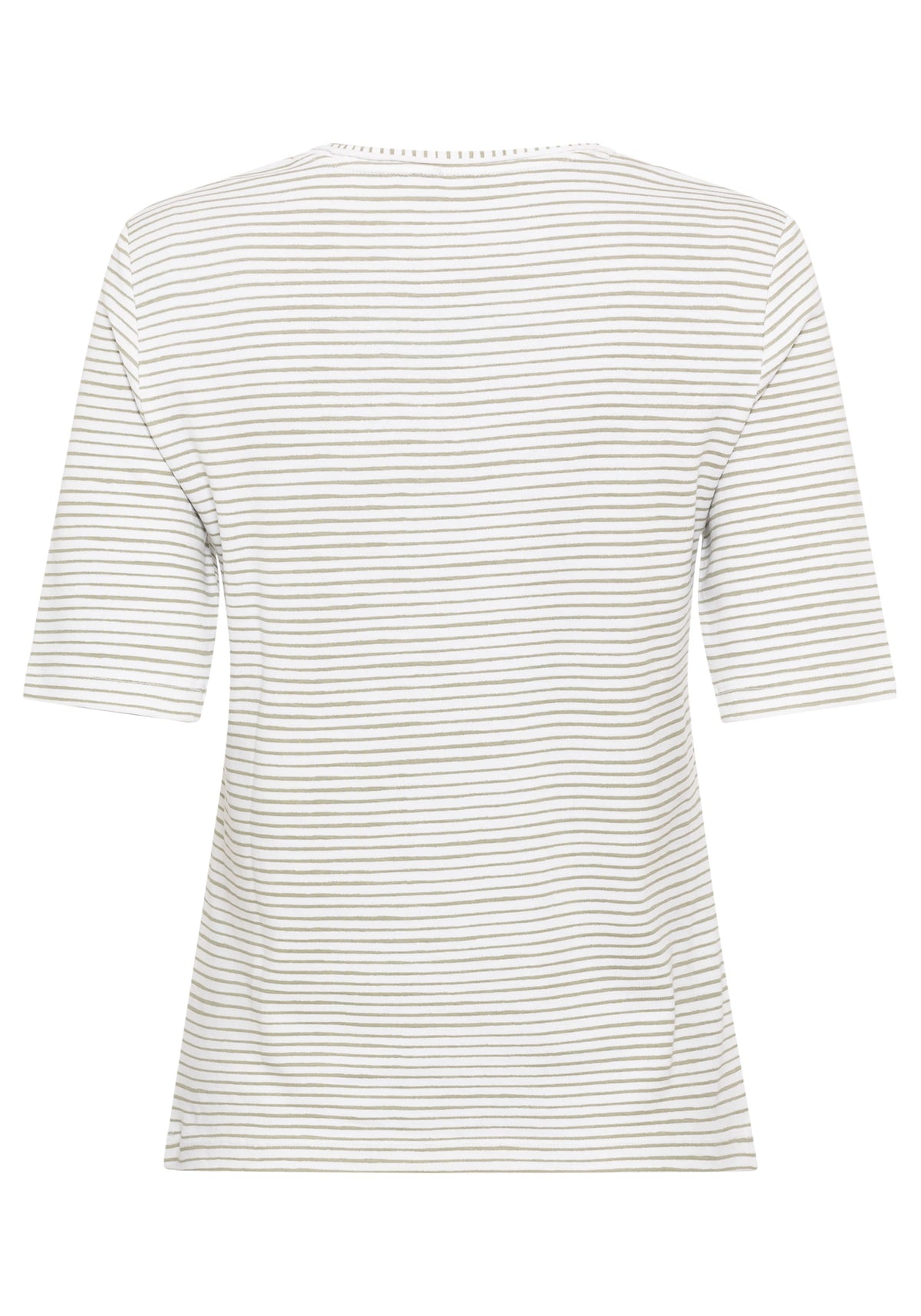 100% Cotton Stripe and Placement Print T-Shirt