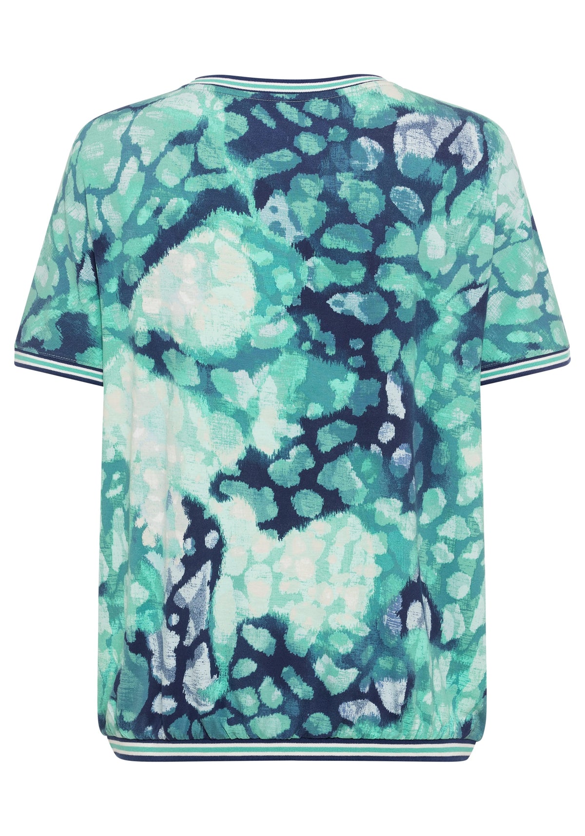 Viscose Blend Short Sleeve Water Print T-Shirt containing LENZING™ ECOVERO™ Viscose