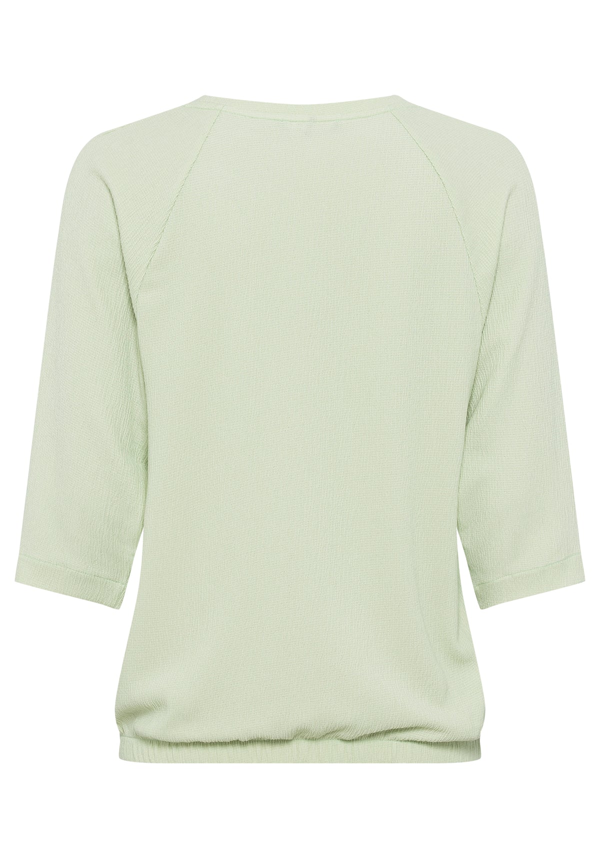 Boat Neck Solid Crepe T-Shirt