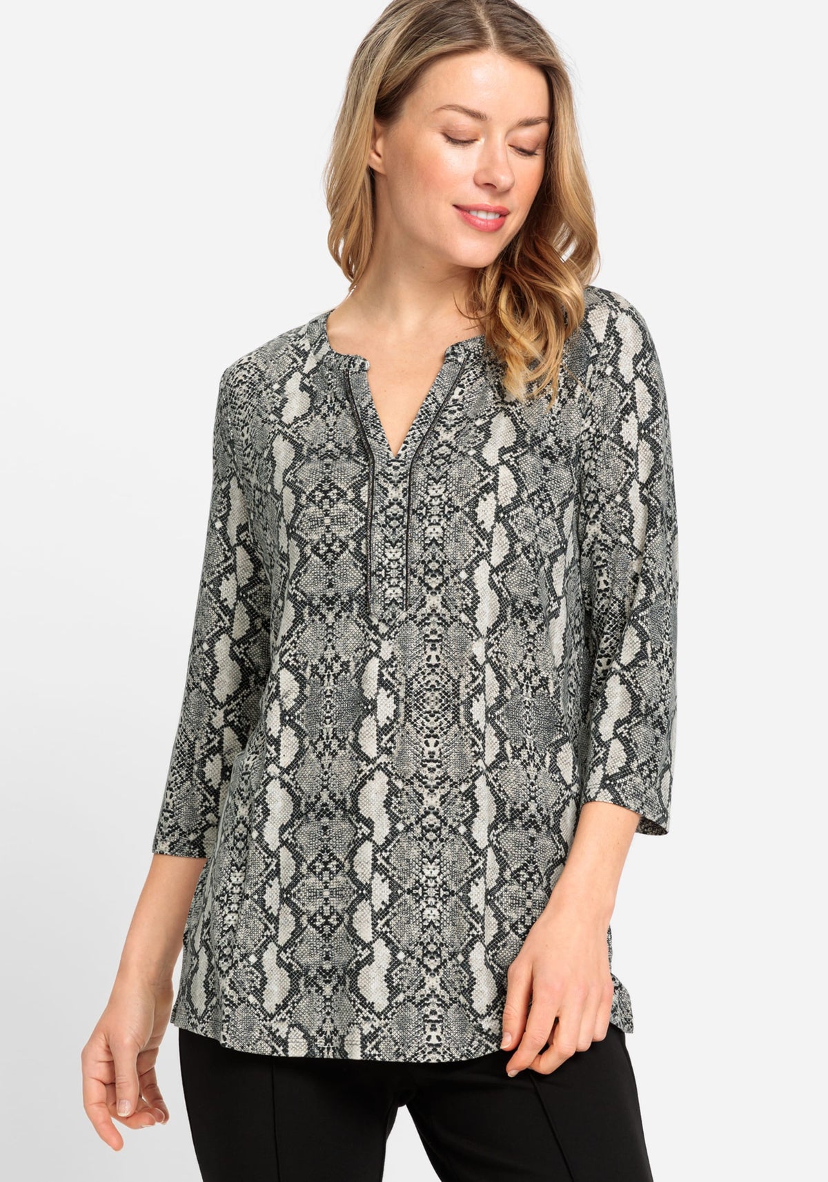 Long Sleeve Snake Tunic T-Shirt