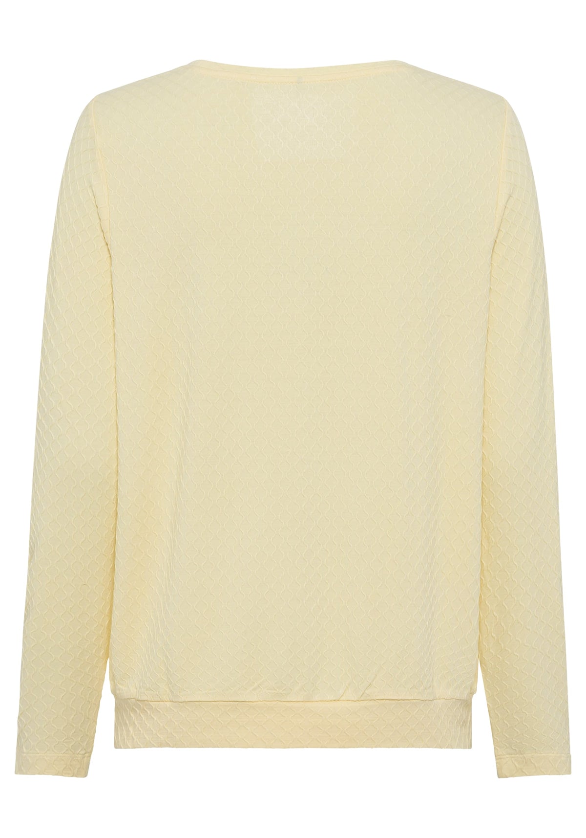 Long Sleeve Solid Textured T-Shirt