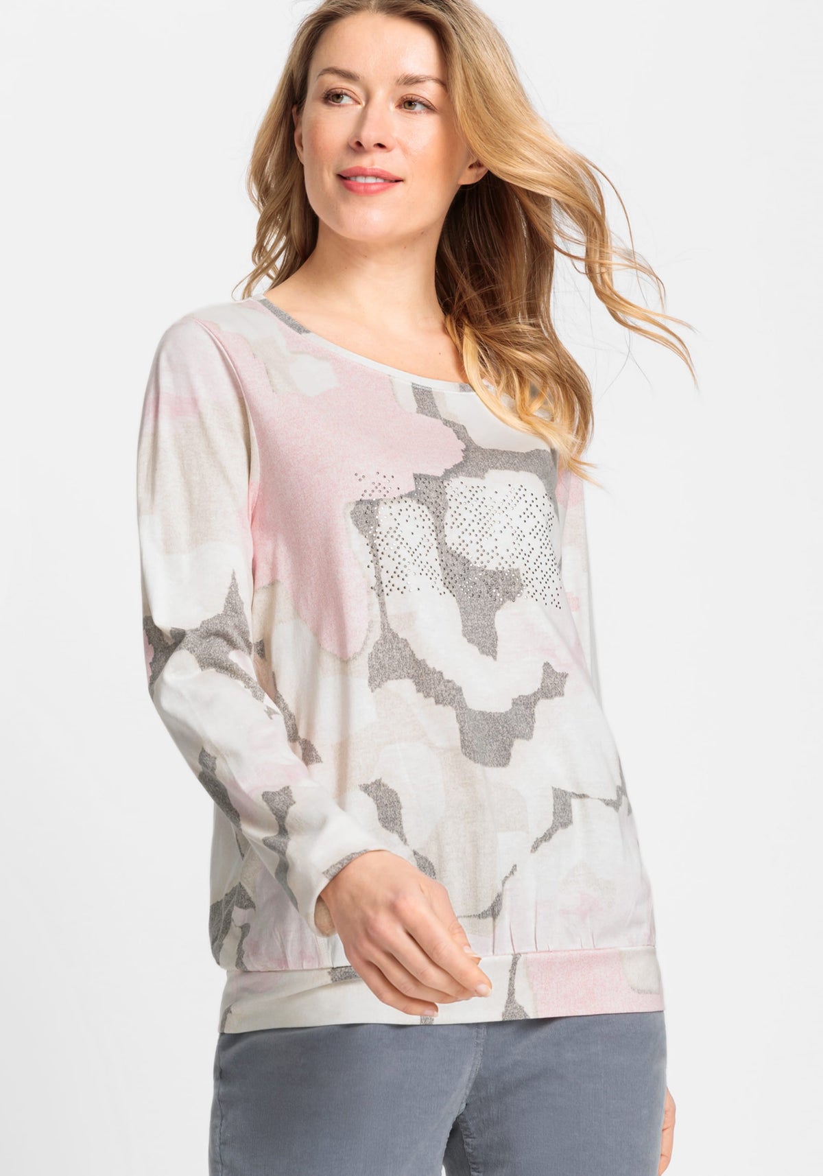 Long Sleeve Pastel Camo T-Shirt