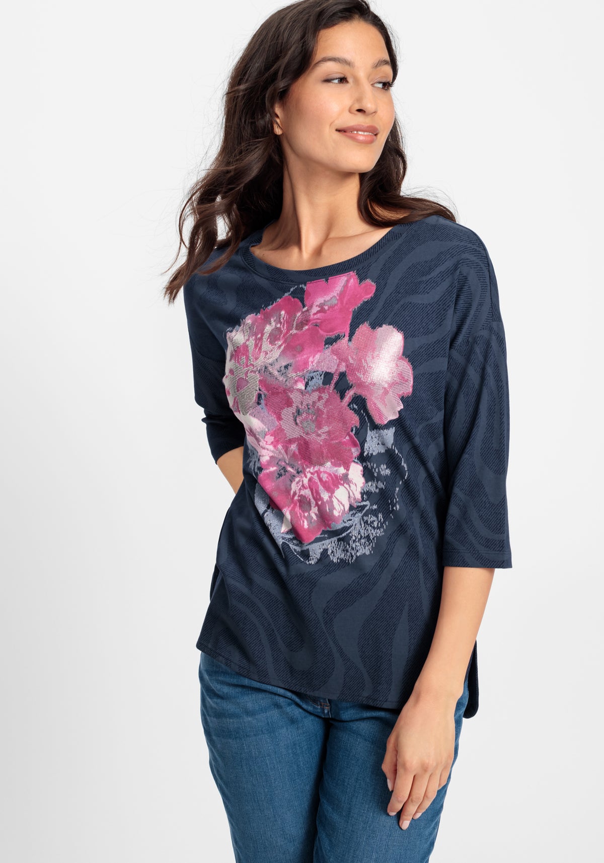 T-Shirt imprimé rose