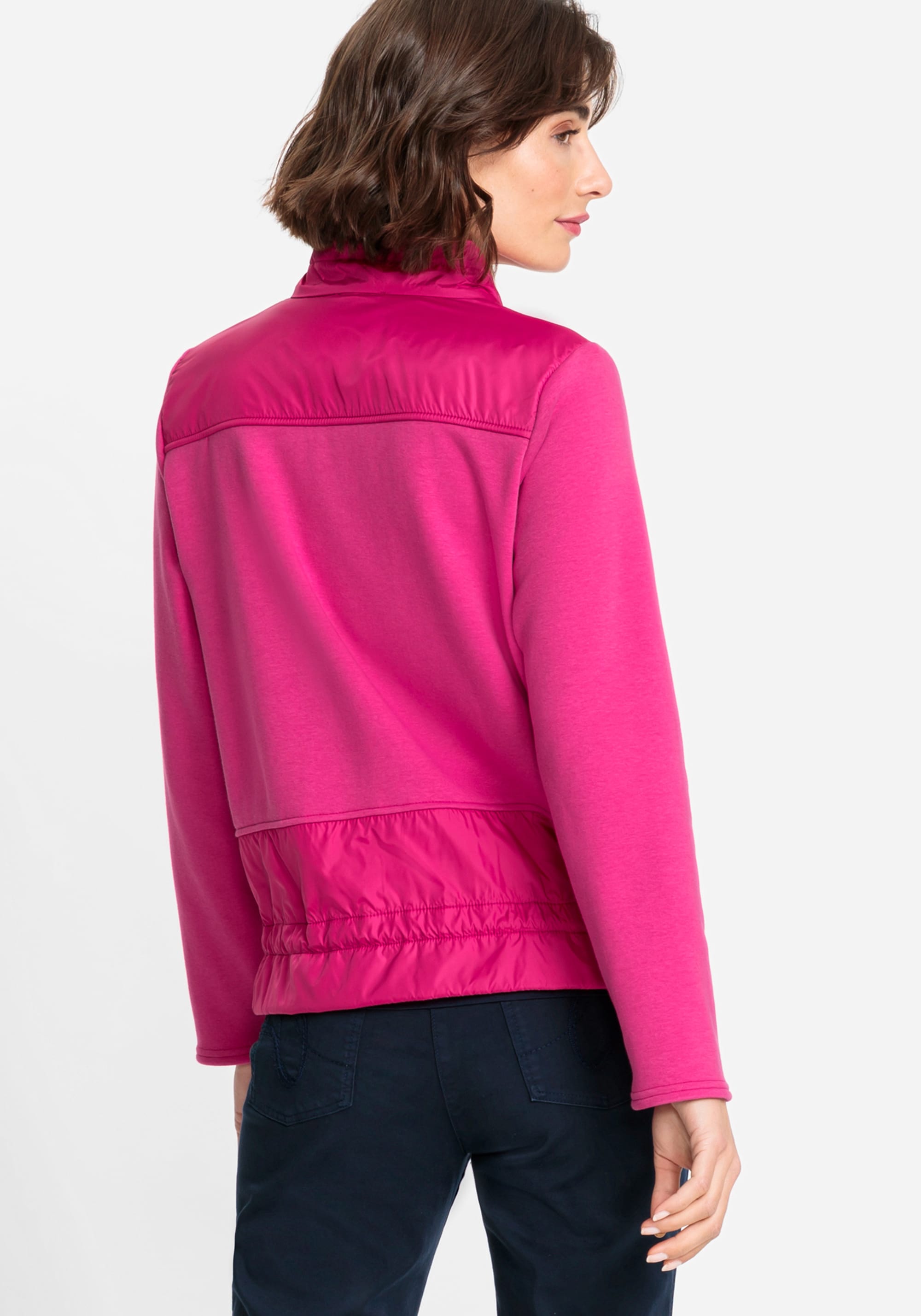 Alfani Petite Mixed-Media Zip-Front Jacket, Created for Macy's